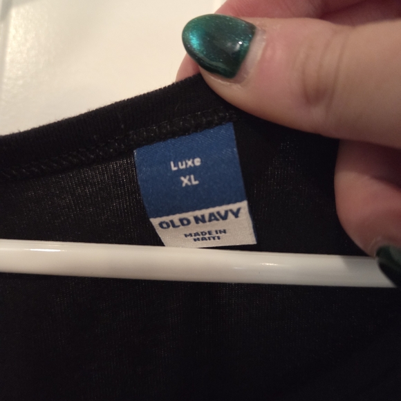 Old Navy Luxe Classic Black Tank Top - Picture 2 of 2